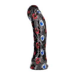 Gode Semi Réaliste noir XXL longue tige 33 cm — emballage