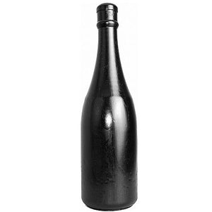 Plug XXL forme bouteille noir 34,5 cm Ø 9 cm — vue de profil