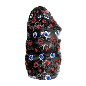 Gode géant nervuré 32 cm × 17 cm noir — emballage