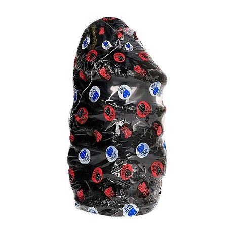Giant Black Ribbed Dildo — 32 cm × 17 cm — packaging
