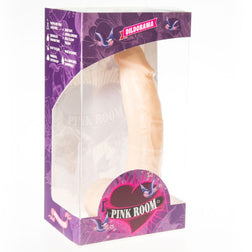 Connor beginner realistic dildo, 16 cm, in flesh PVC with a flat suction-cup base