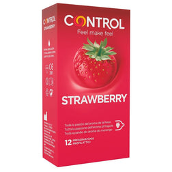 Boîte de 12 préservatifs Control Adapta Strawberry