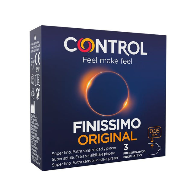 CONTROL PRESERVATIFS FINISSIMO 3 UNITES