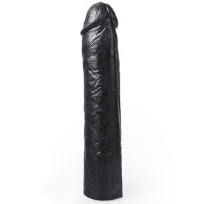 Gode réaliste noir épais 25,5 cm — Benny — vue de face