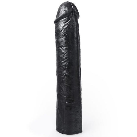 Benny Thick Realistic Black Dildo — 25,5 cm — front view