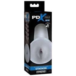 PDX MALE POUSSOIR POMPE ET DUMP TRANSPARENT