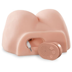 Removable vibrating unit with connection cable for the masturbator