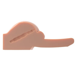 Cross-section showing the internal texture of the TPE masturbator