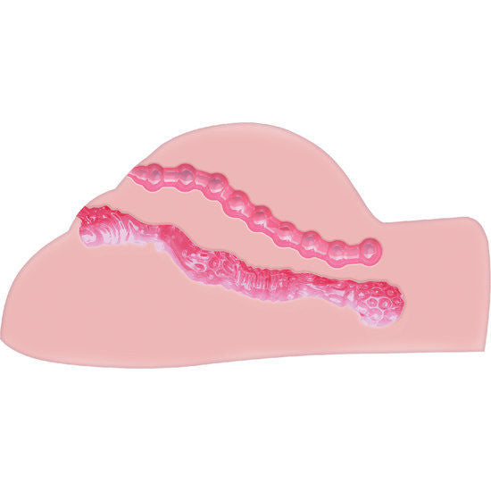 Masturbateur fessier 2 orifices avec vibro — vue de profil