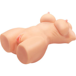 Act anus masturbator Realistic torso masturbator 9.7 kg double channel seen from the front