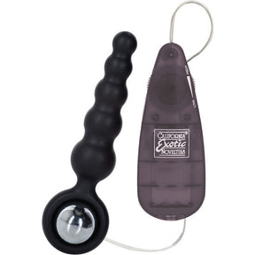 Chapelet anal vibrant silicone 4 boules graduées — Booty Shaker · Calexotics · Plugs Vibrants