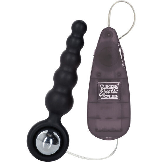 Chapelet anal vibrant silicone 4 boules graduées — Booty Shaker · Calexotics · Plugs Vibrants