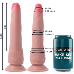 Gode dual density sans testicules 21,5 cm — Crusader