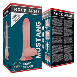 Liquid Silicone Suction-Cup Dildo 18 cm — Mustang