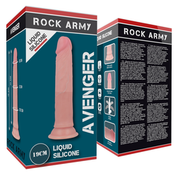 ROCKARMY LIQUIDE SILICONE PREMIUM AVENGER REALISTIC 19 CM O 398 CM