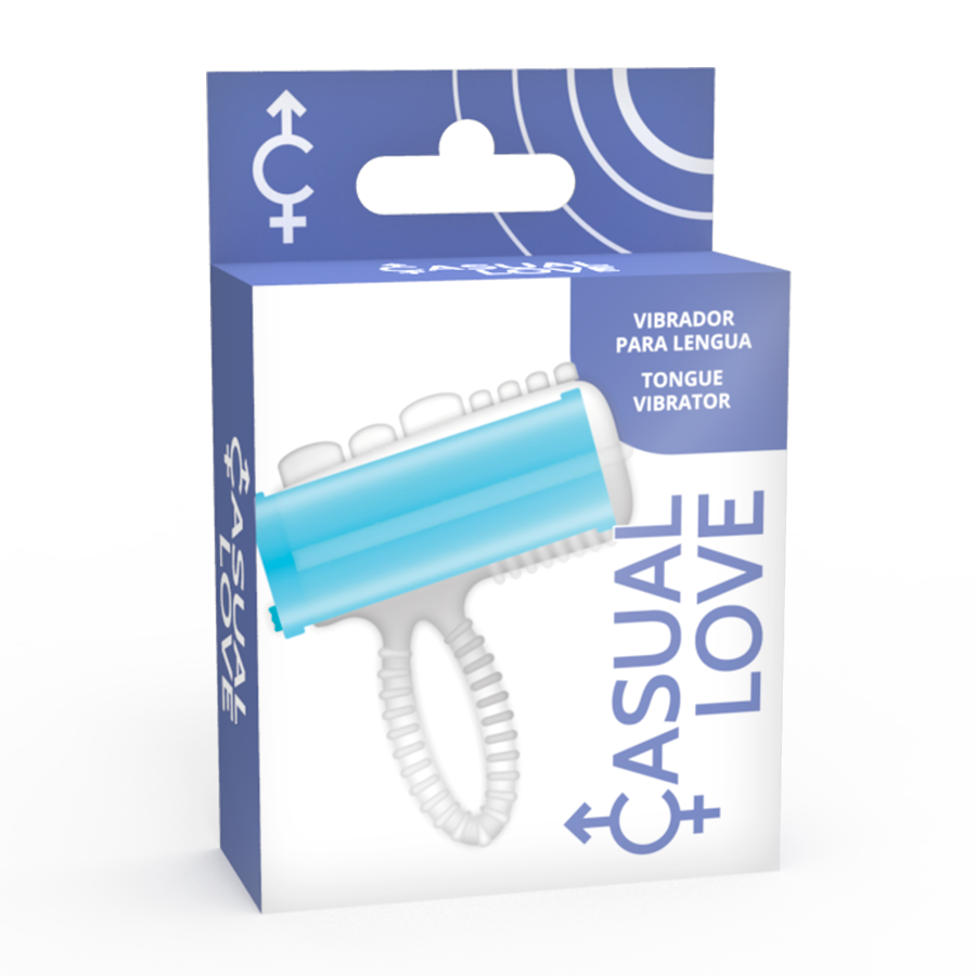 CASUAL LOVE RING TONGUE VIBRATING BLEU