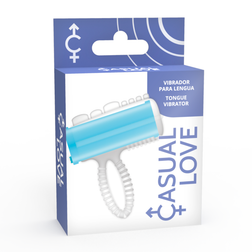 CASUAL LOVE RING TONGUE VIBRATING BLEU