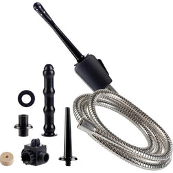 Plug anal Kit douche anale voyage 1,75 m flexible 3 embouts pour homme