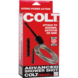 Kit douche anale voyage 1,75 m flexible 3 embouts — Colt Advanced
