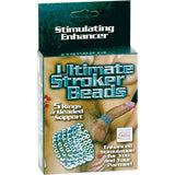 Gaine cockring 5 rangs billes argentées extensible — Ultimate Stroker · Calexotics · Strokers