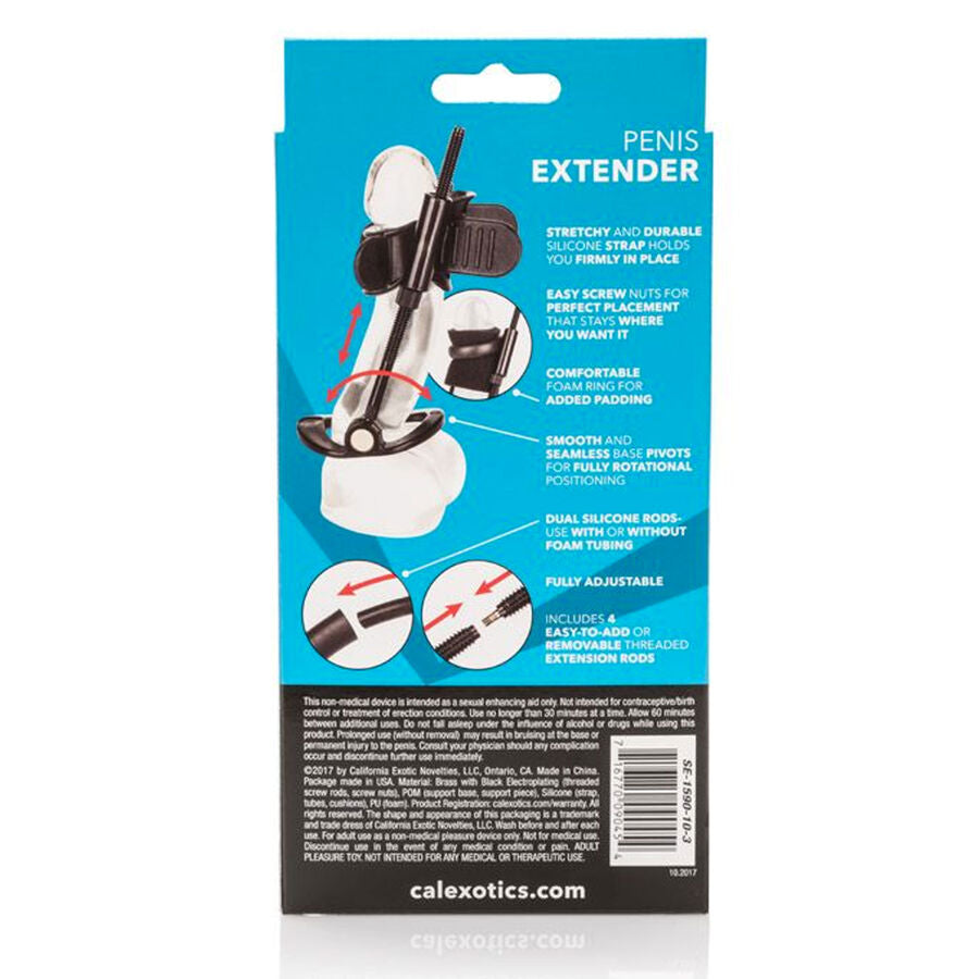 Extenseur de pénis à traction 16,5 cm ajustable — emballage
