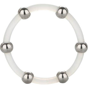 Cockring silicone XL 5 cm avec 6 billes acier intégrées — Steel Beaded XL · Calexotics · Cockrings silicone