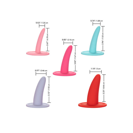 Kit 5 dilatateurs anaux progressifs silicone — vue détaillée