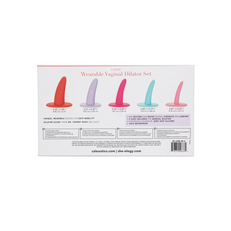 Kit 5 dilatateurs anaux progressifs silicone — emballage