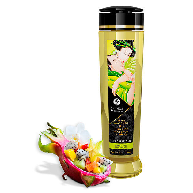 Huile de massage érotique ylang-yohimbe 240 ml — Irresistible · Shunga Oils · Huiles aromatisées