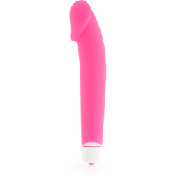 Vibrateur silicone réaliste rose lisse — Dolce Vita Realistic