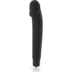 Vibrateur silicone réaliste noir lisse — Dolce Vita Realistic