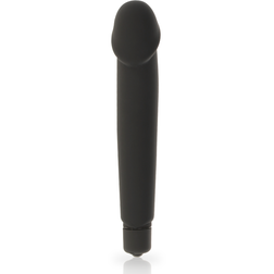 Vibrateur silicone réaliste noir lisse — Dolce Vita Realistic