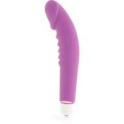 Vibrateur silicone réaliste nervuré violet — Dolce Vita Pleasure