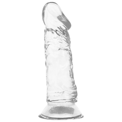 Gode réaliste de la marque X Ray modèle XRAY en TPE transparent 16.5 cm pour le plaisir intime.