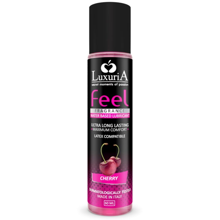 Lubrifiant aromatisé cerise — Luxuria Feel 60 ml · Intimateline Luxuria · Lubrifiants aromatisés