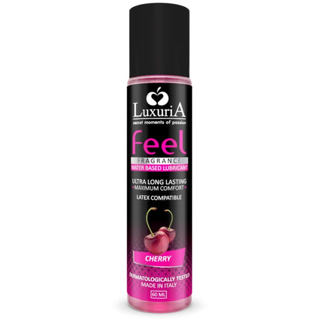 Lubrifiant aromatisé cerise — Luxuria Feel 60 ml · Intimateline Luxuria · Lubrifiants aromatisés