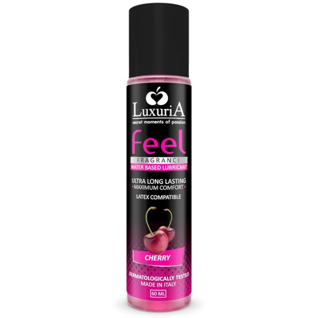 Lubrifiant aromatisé cerise — Luxuria Feel 60 ml · Intimateline Luxuria · Lubrifiants aromatisés