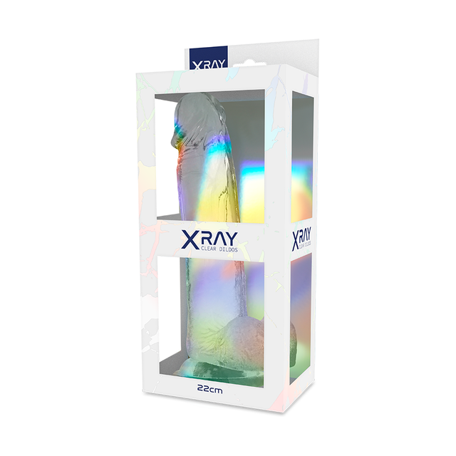 X RAY BITE TRANSPARENTE AVEC BOULES 22 CM O 46 CM