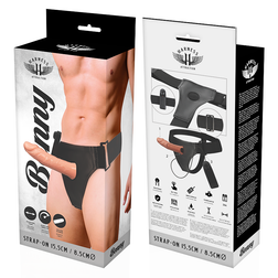 HARNESS ATTRACTION RNES CREUX BENNY AVEC VIBRATEUR 15 CM O 45 CM