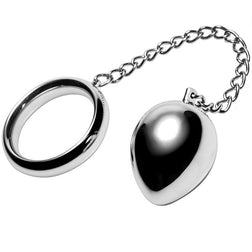 Plug anal Combo Cockring acier 50 mm - vue produit principale