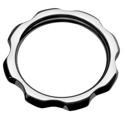 Cockring modèle Torque en Acier inox argent pour le plaisir intime.