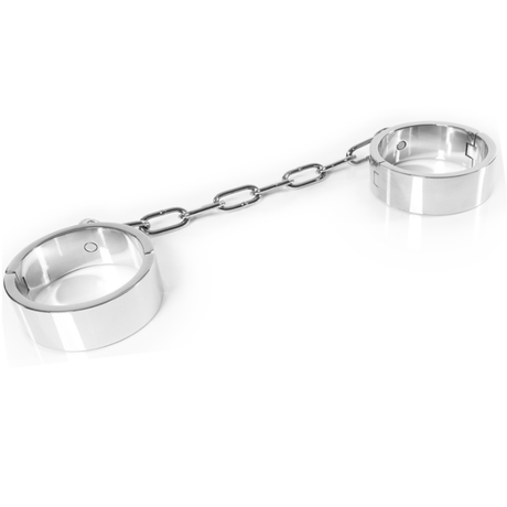 Entraves de cheville acier inoxydable larges 3,9 cm — clé Allen · Metal Hard · Menottes