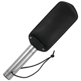 Paddle cuir avec manche acier et dragonne · Metal Hard · Paddles