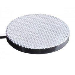 Paddle BDSM Heavy Strike en aluminium avec disque dentelé et poignée nervurée