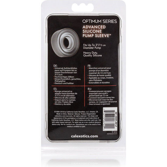 CALEXOTICS MANCHON DE POMPE EN SILICONE ADV NOIR