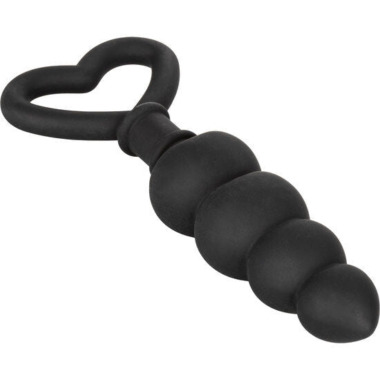 Chapelet anal silicone 4 boules graduées 11,5 cm — gros plan