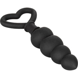 Chapelet anal silicone 4 boules graduées 11,5 cm — gros plan