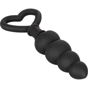 Chapelet anal silicone 4 boules graduées 11,5 cm — gros plan