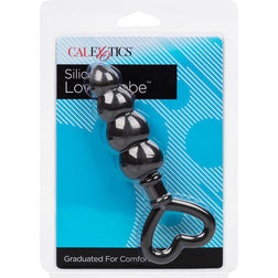 Chapelet anal silicone 4 boules graduées 11,5 cm — vue de profil