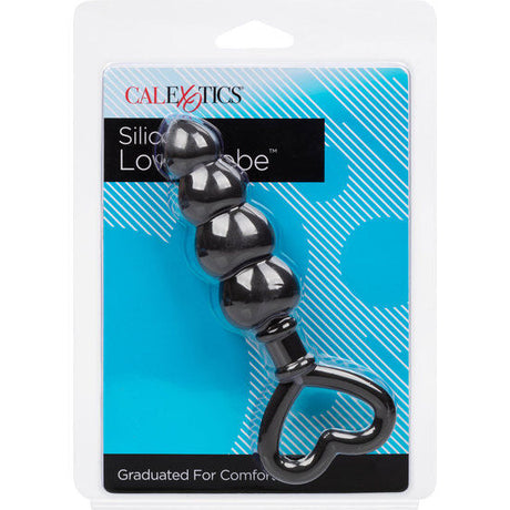Chapelet anal silicone 4 boules graduées 11,5 cm — vue de profil